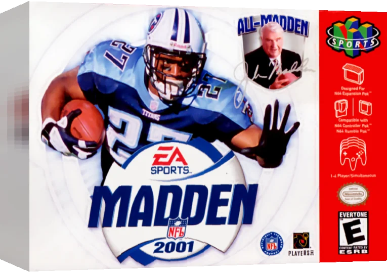 Madden NFL 2001 — box-3D (US)
