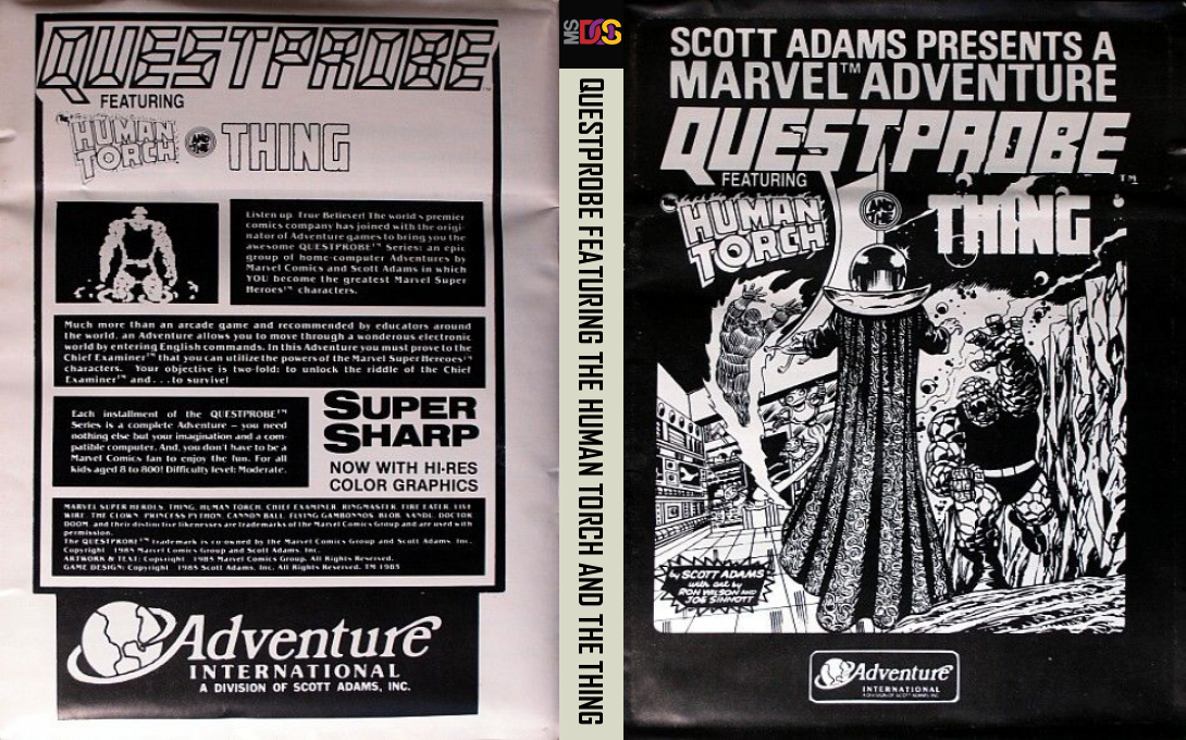 Questprobe Featuring The Human Torch And The Thing — box-texture (US)