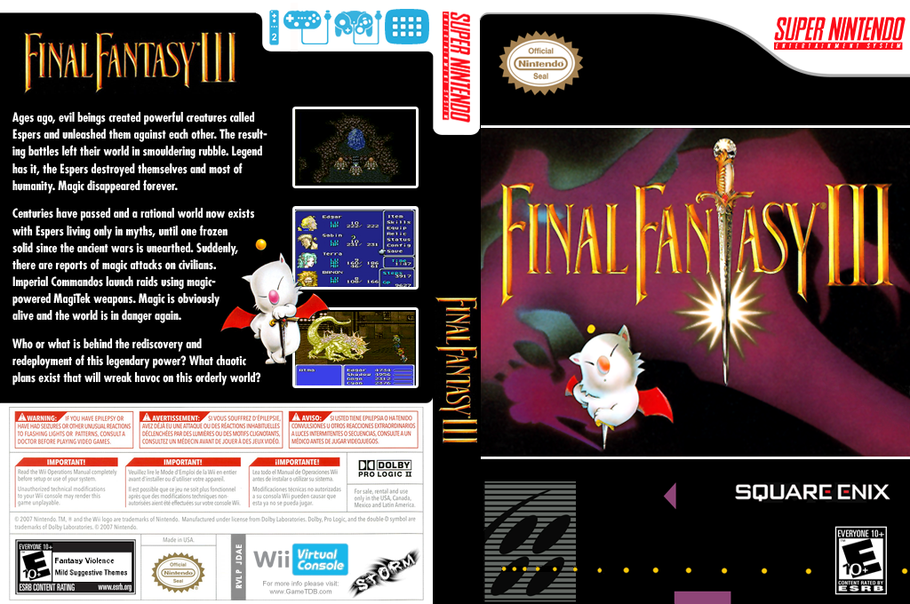 Final Fantasy 3 — box-texture (US)