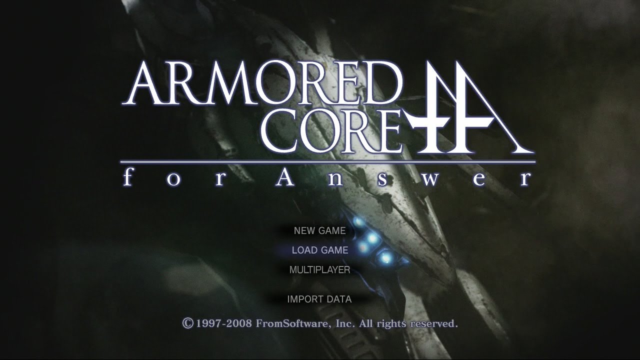 Armored Core - For Answer — sstitle (WOR)