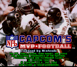 Capcom's MVP Football — sstitle (US)