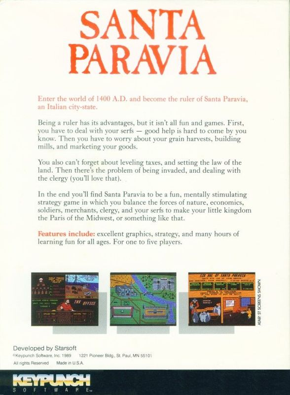 Santa Paravia And Fiumaccio — box-2D-back (US)