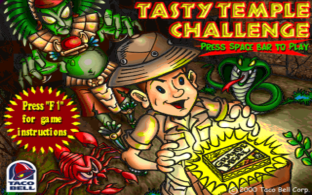 Taco Bell : Tasty Temple Challenge — sstitle (WOR)