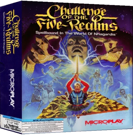 Challenge Of The Five Realms — box-3D (US)