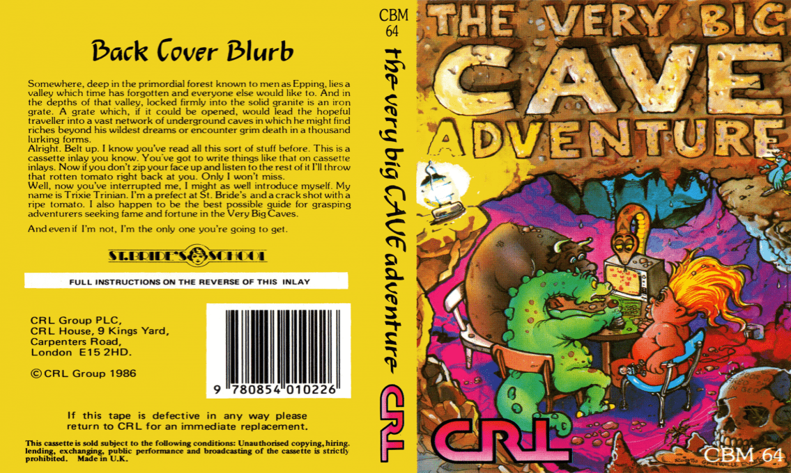 Very Big Cave Adventure, The — box-texture (EU)
