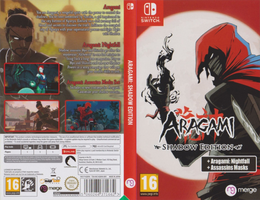Aragami - Shadow Edition — box-texture (EU)