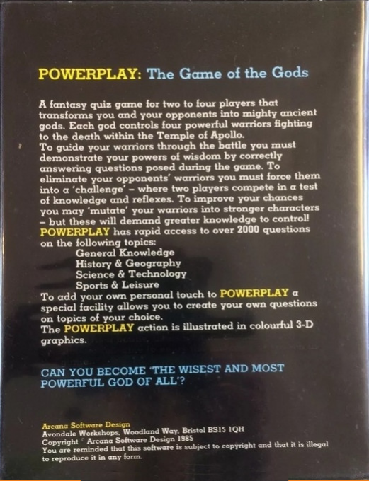 Powerplay - The Game Of The Gods — box-2D-back (EU)