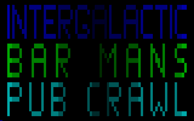 Intergalactic Bar Mans Pub Crawl box art