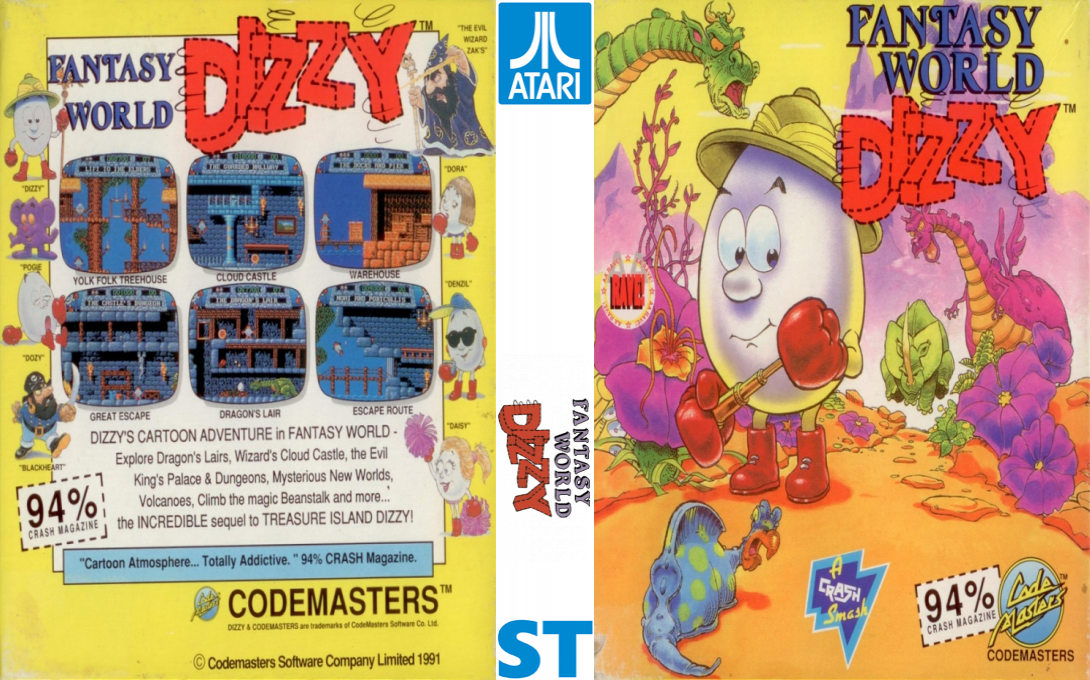 Dizzy 3 - Fantasy World Dizzy — box-texture (EU)