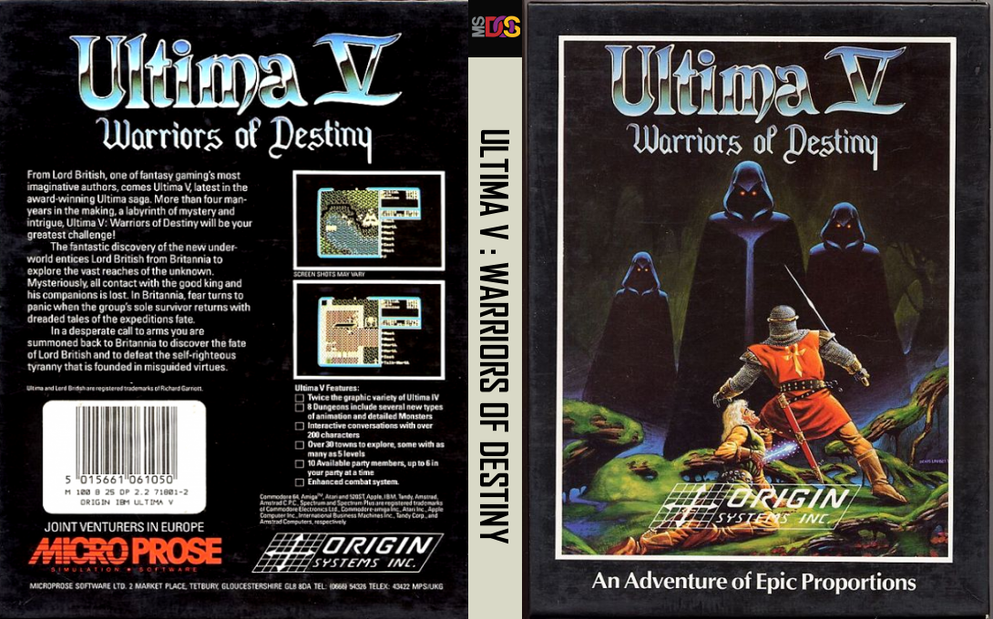 Ultima 5 - Warriors Of Destiny — box-texture (EU)