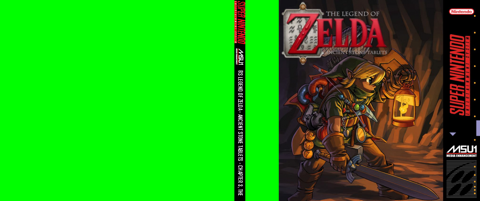 Bs Legend Of Zelda - The Ancient Stone Tablets - Chapter 3 — box-texture (US)