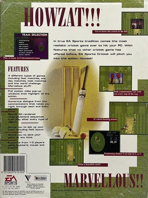 Cricket 96 — box-2D-back (US)
