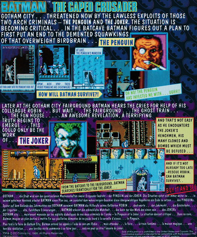 Batman - The Caped Crusader — box-2D-back (EU)