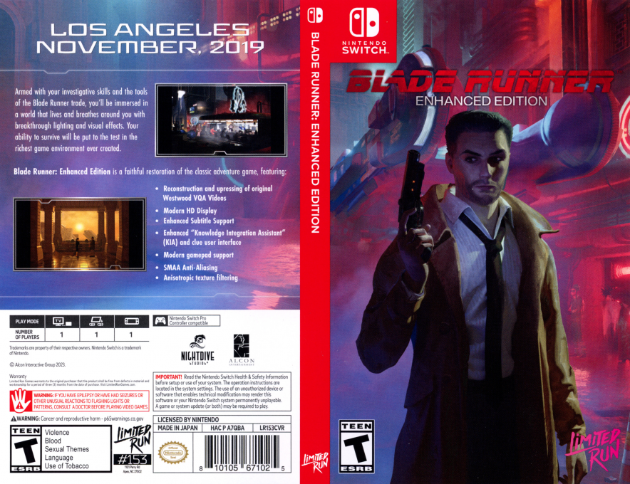 Blade Runner Enhanced Edition — box-texture (US)