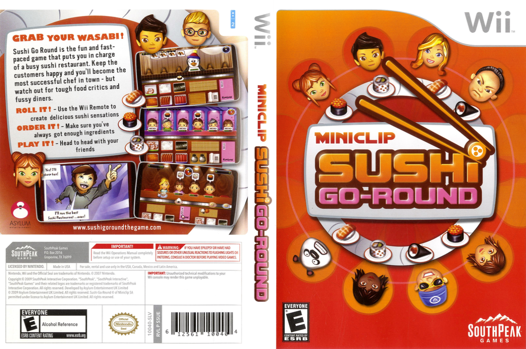 Miniclip Sushi Go-Round — box-texture (US)