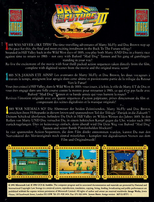 Back To The Future Part 3 — box-2D-back (EU)