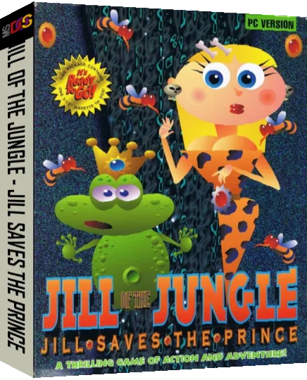 Jill Of The Jungle - Jill Saves The Prince — box-3D (US)