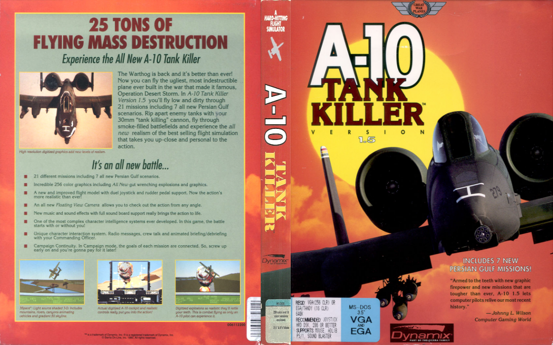 A-10 Tank Killer — box-texture (US)