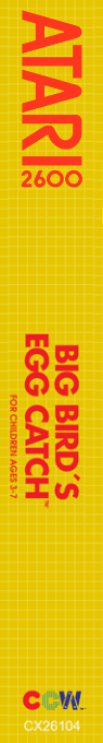 Big Bird's Egg Catch — box-2D-side (US)