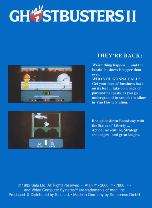 Ghostbusters II — box-2D-back (EU)
