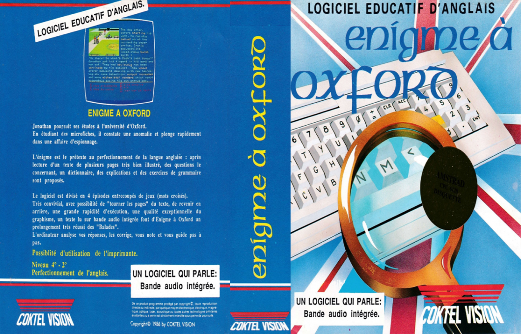 Enigme A Oxford — box-texture (FR)
