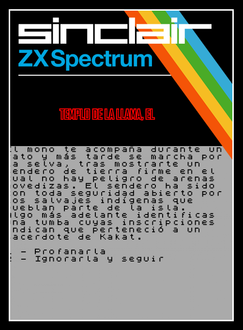 Templo De La Llama, El box art