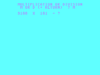 Multiplication and Division — ss (WOR)