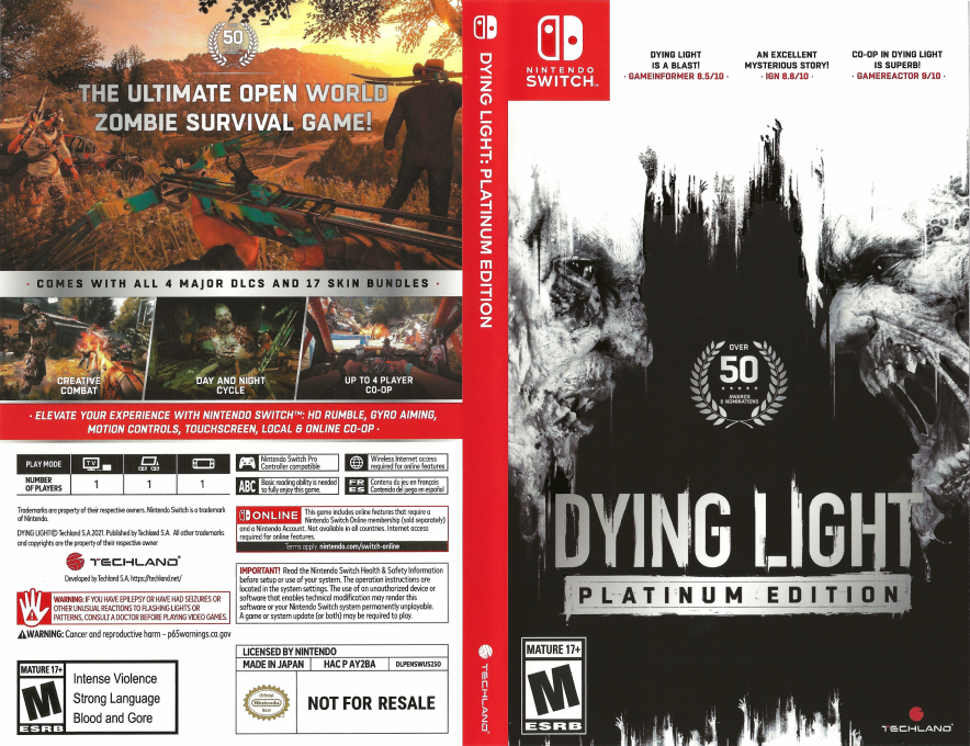 Dying Light - Platinum Edition — box-texture (US)