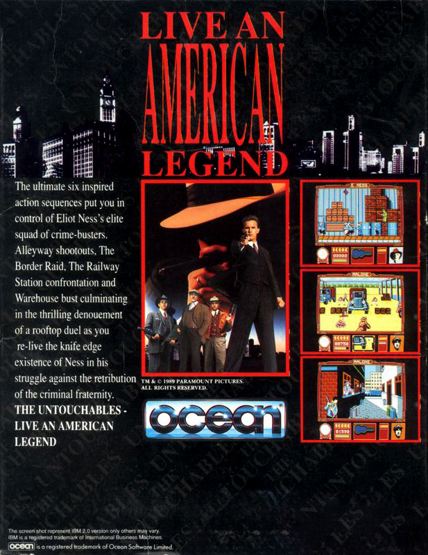 Untouchables, The — box-2D-back (US)
