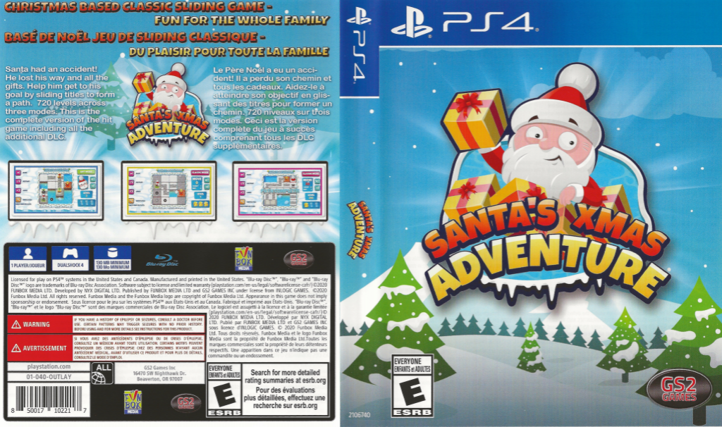 Santa's Xmas Adventure — box-texture (US)