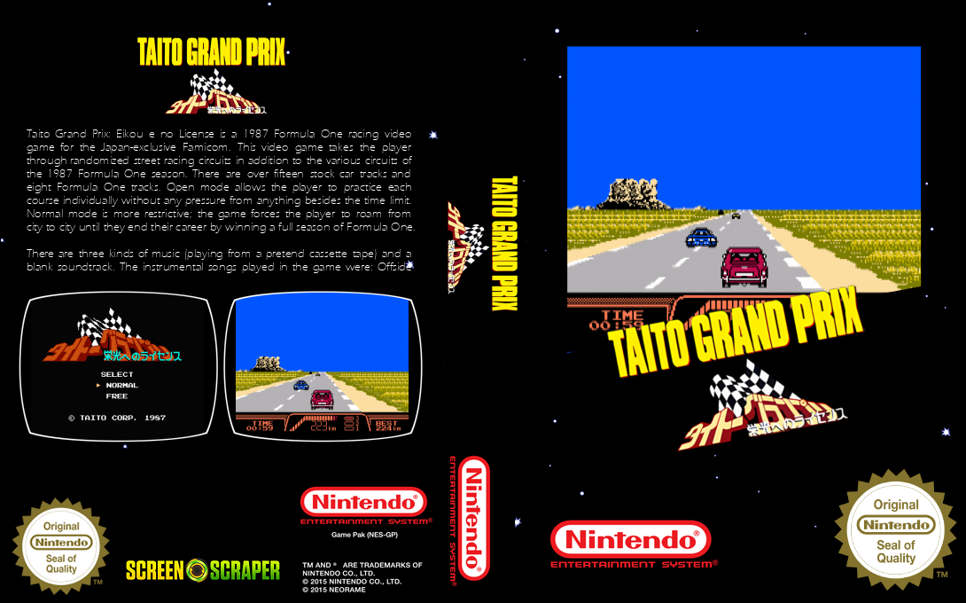 Taito Grand Prix - Eikou e no License — box-texture (SS)