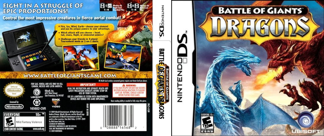 Combat of Giants - Dragons — box-texture (US)