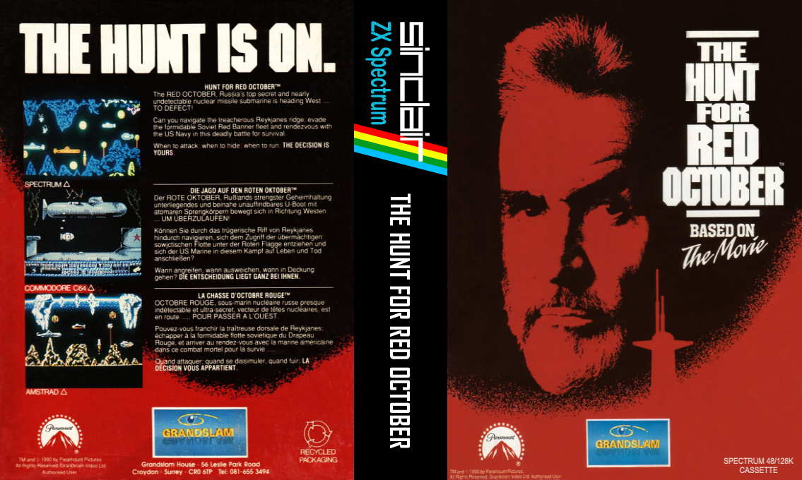 Hunt For Red October, The - The Movie — box-texture (EU)