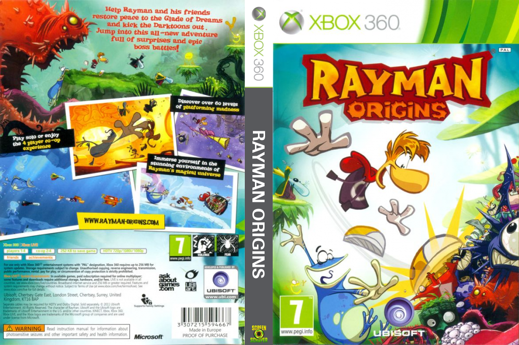 Rayman Origins — box-texture (EU)