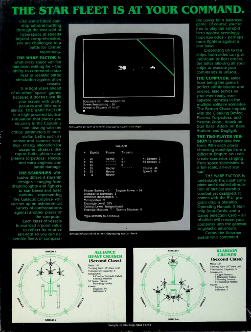 Warp Factor, The — box-2D-back (US)