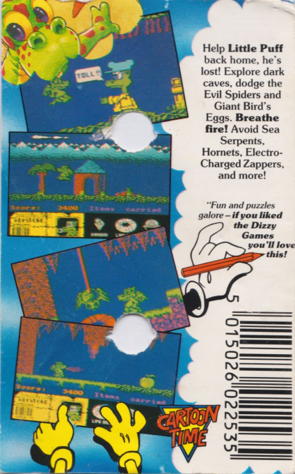 Little Puff In Dragonland — box-2D-back (EU)