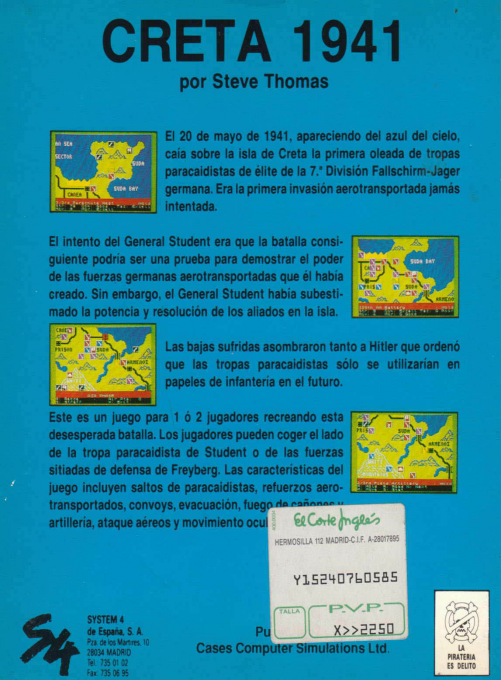 Crete 1941 — box-2D-back (SP)
