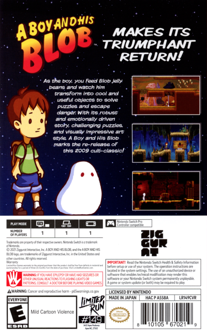 A Boy and His Blob — box-2D-back (US)