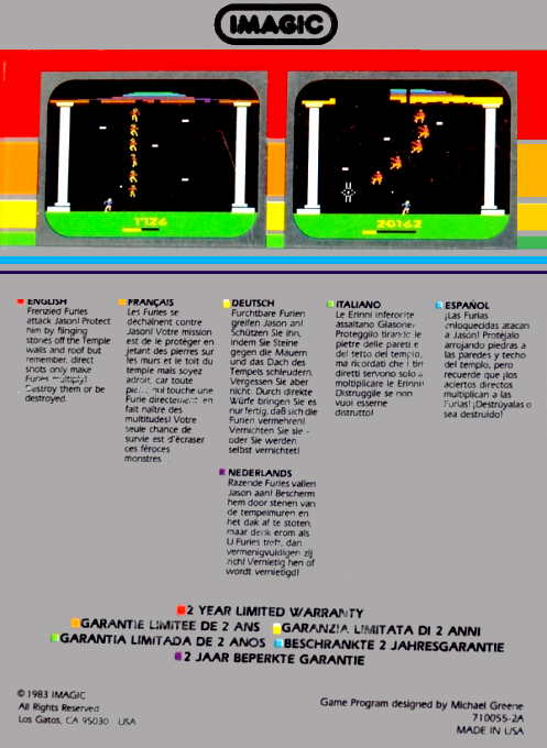 No Escape! — box-2D-back (EU)