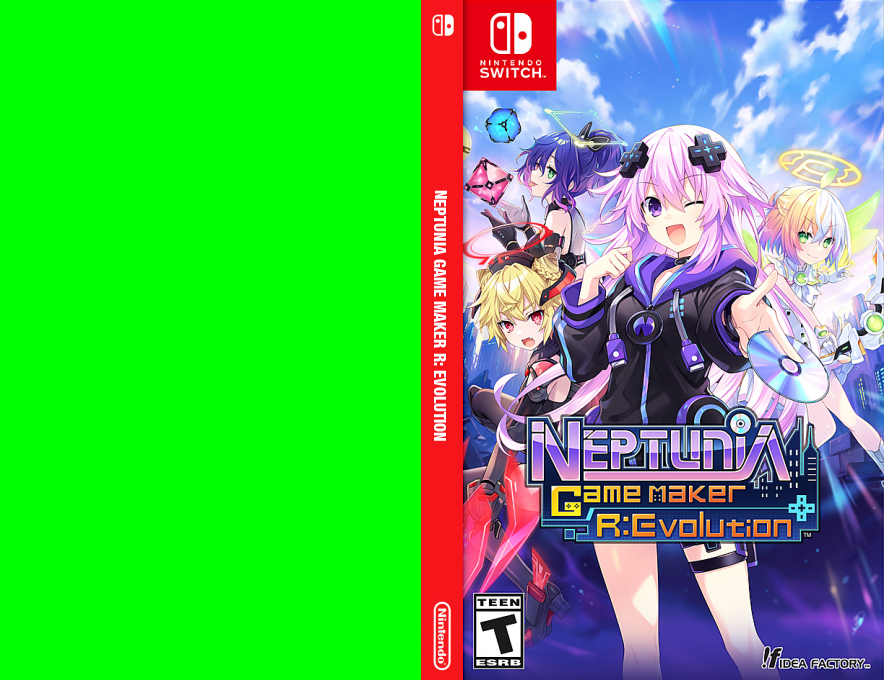 Neptunia Game Maker R - Evolution — box-texture (US)