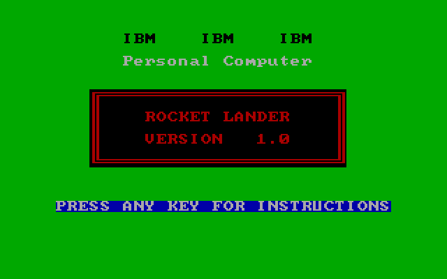 Rocket Lander box art