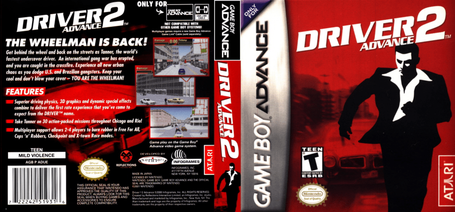 Driver 2 Advance — box-texture (US)