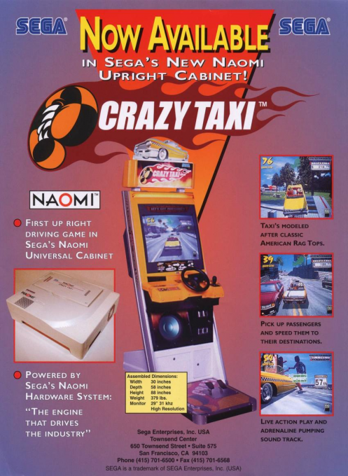 Crazy Taxi box art