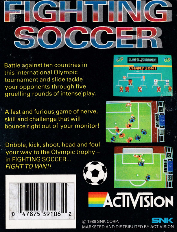 Fighting Soccer — box-2D-back (EU)