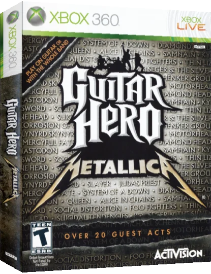 Guitar Hero - Metallica — box-3D (US)