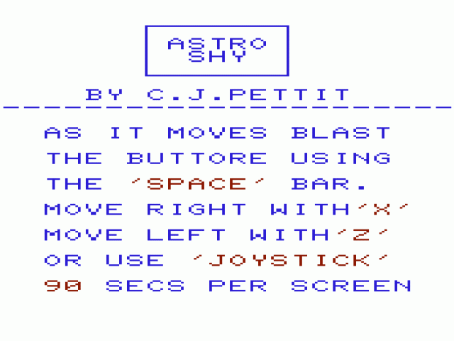 Astroshy — sstitle (WOR)