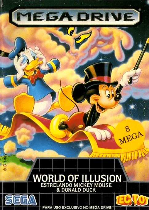 World Of Illusion Starring Mickey Mouse And Donald Duck — box-2D (BR)