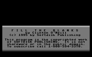 Fill The Blanks — sstitle (WOR)