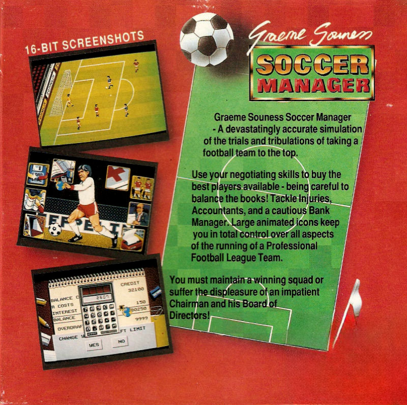Graeme Souness Soccer Manager — box-2D-back (EU)