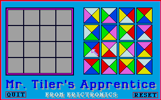 Mr. Tiler's Apprentice — ss (WOR)